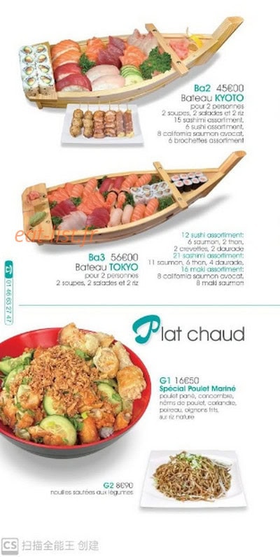 Sushi Rolls — carte page 6