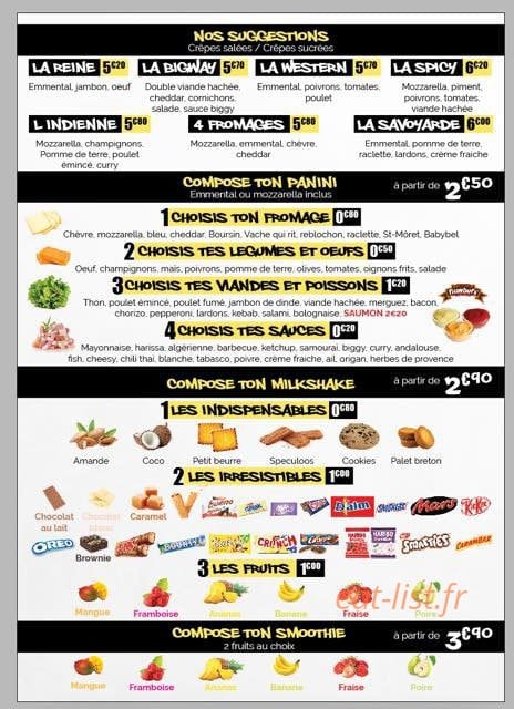 Crep'way — carte page 2