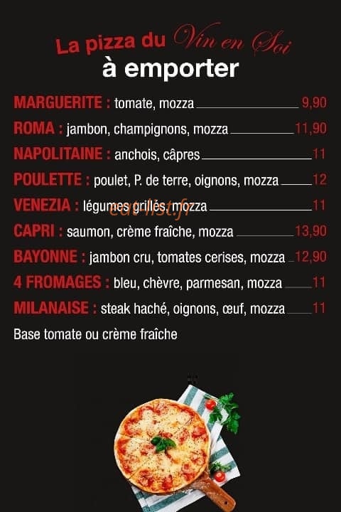Le Vin en Soi — carte page 1