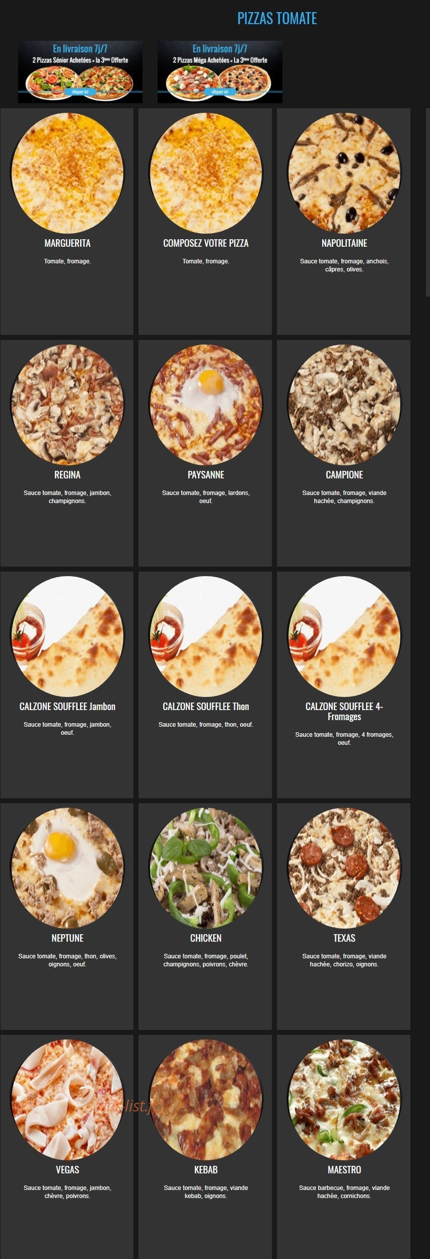 pizza bellucci — carte page 2