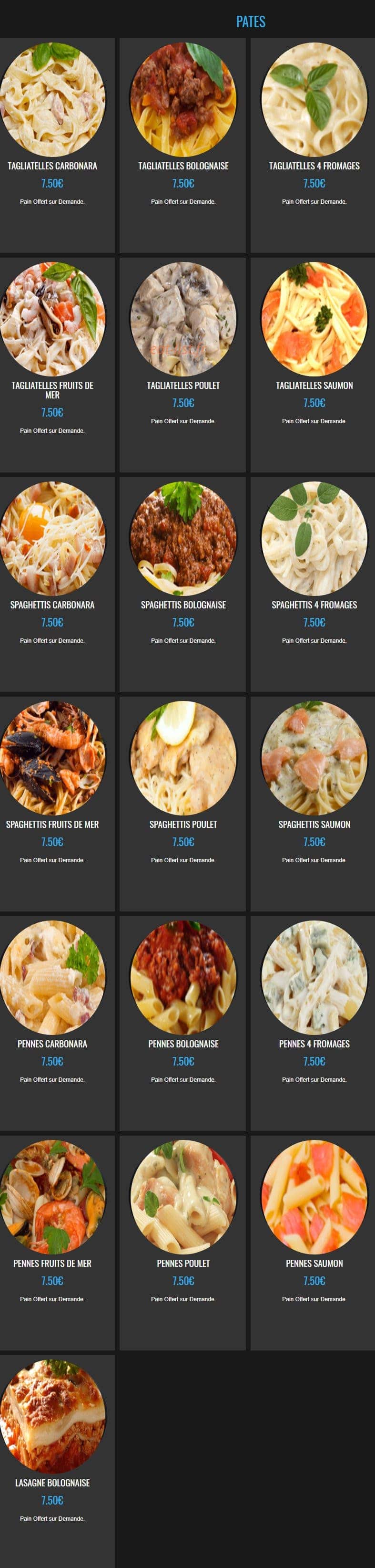 pizza bellucci — carte page 11