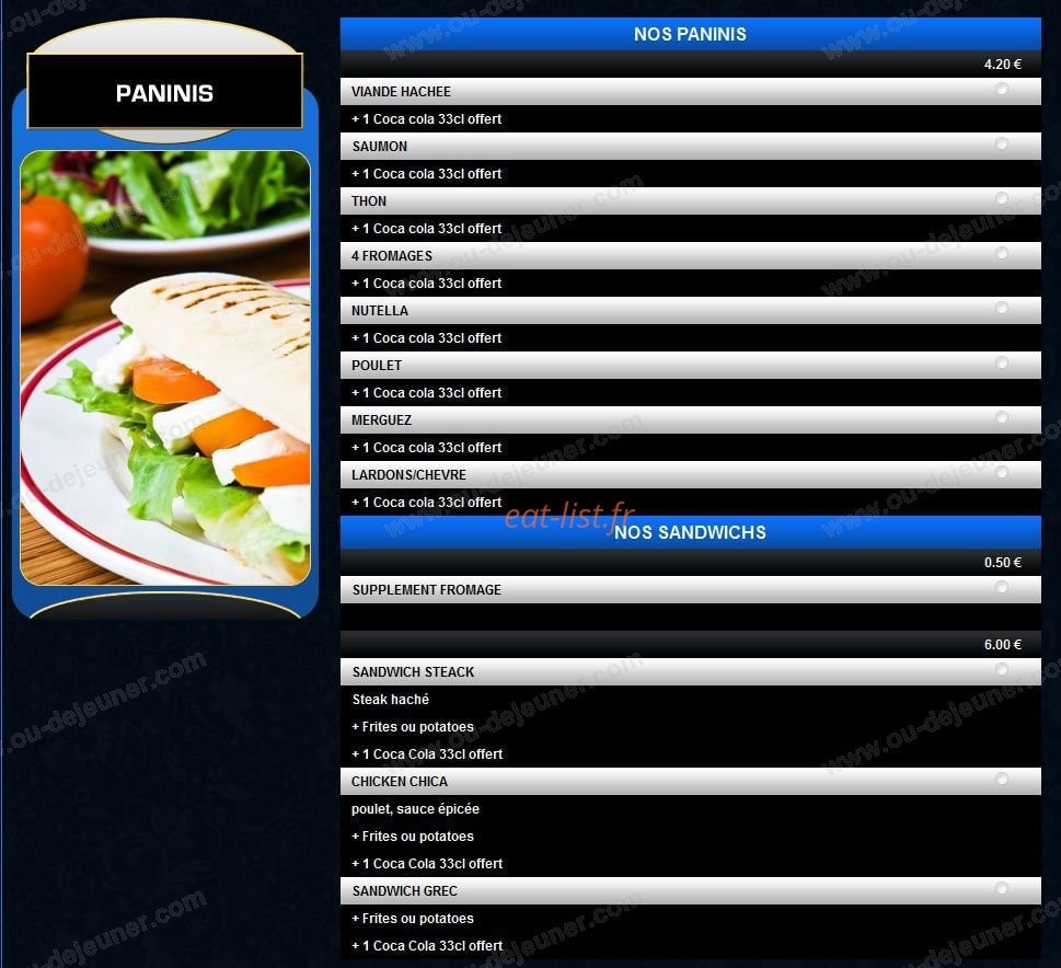 Pizza Service — carte page 5