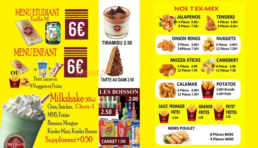tacos numero1 — carte page 2