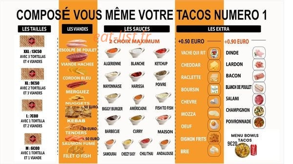 tacos numero1 — carte page 4