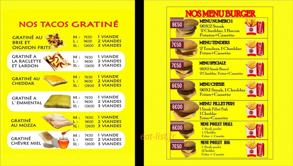 tacos numero1 — carte page 1