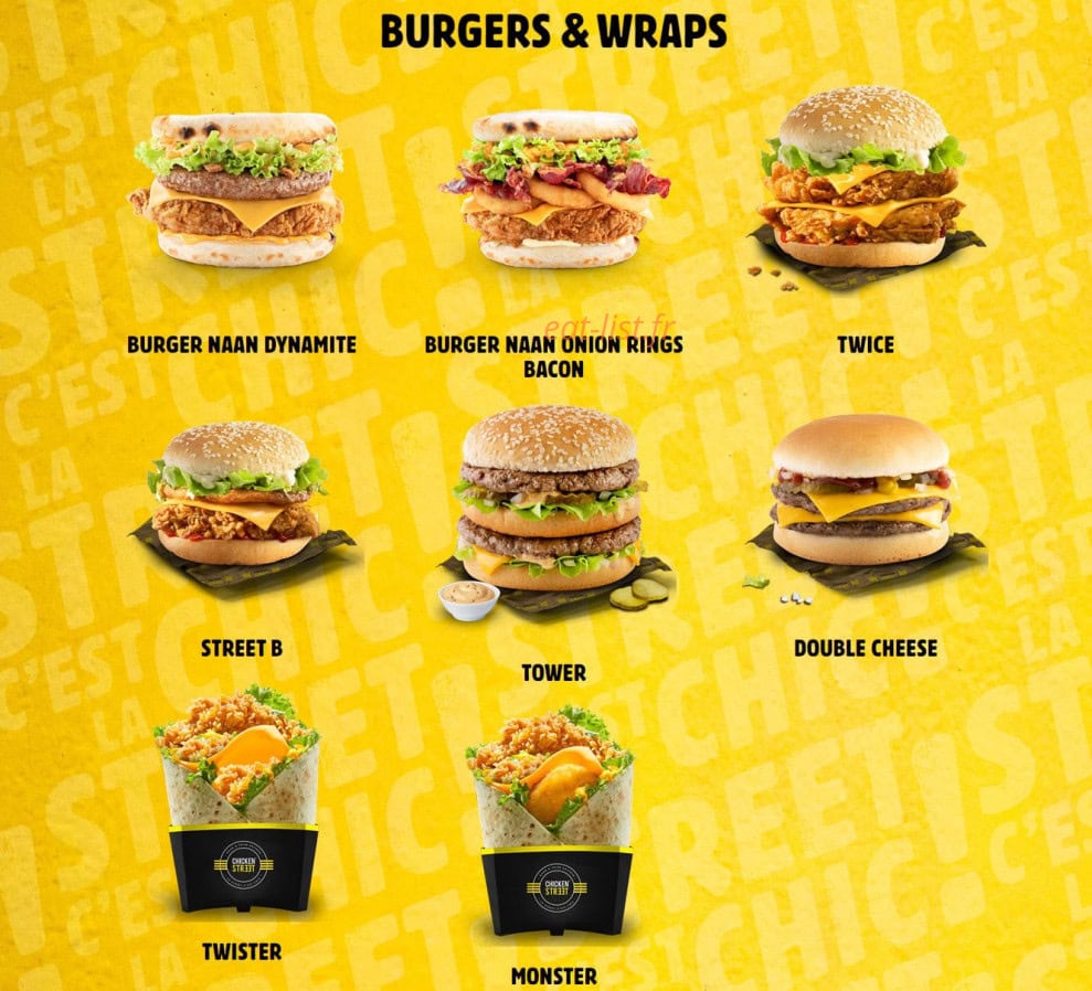 Chicken Street — carte page 3
