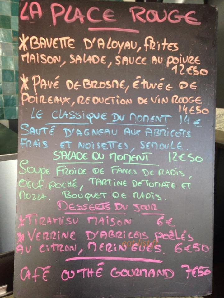 La Place Rouge — carte page 10