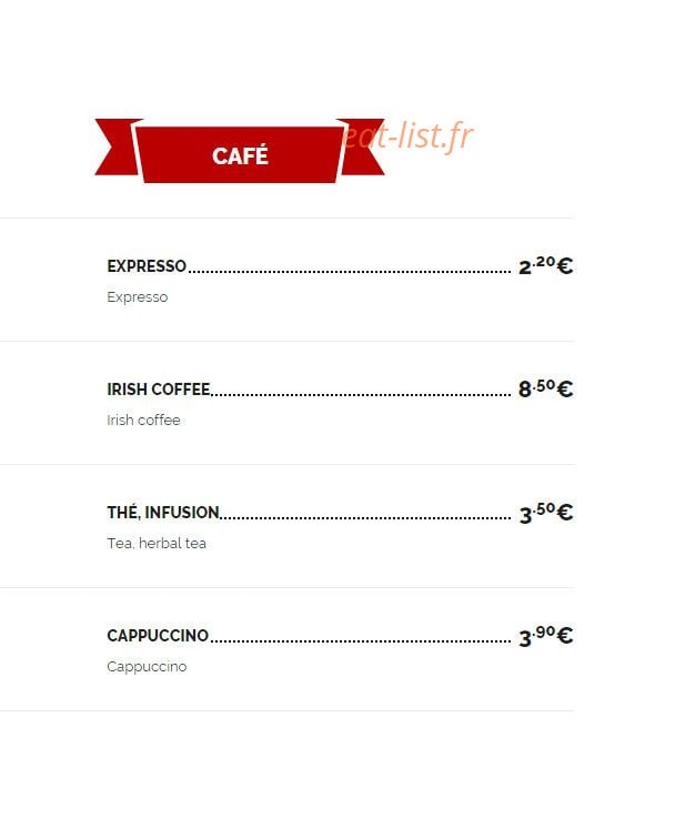 Le Plaza — carte page 20