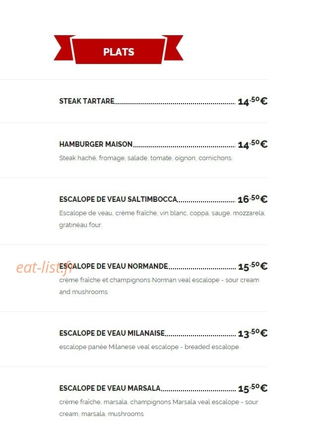 Le Plaza — carte page 4
