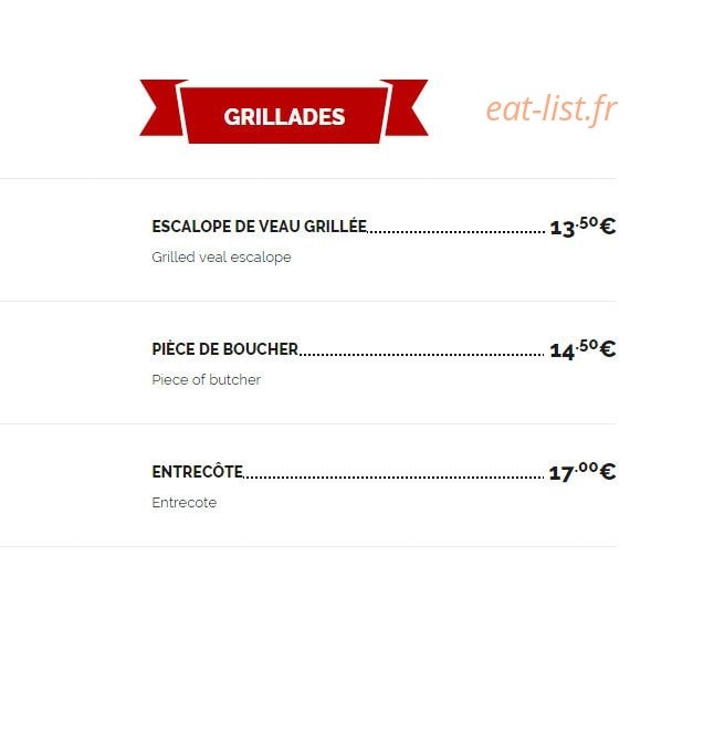 Le Plaza — carte page 14