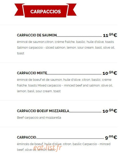 Le Plaza — carte page 2