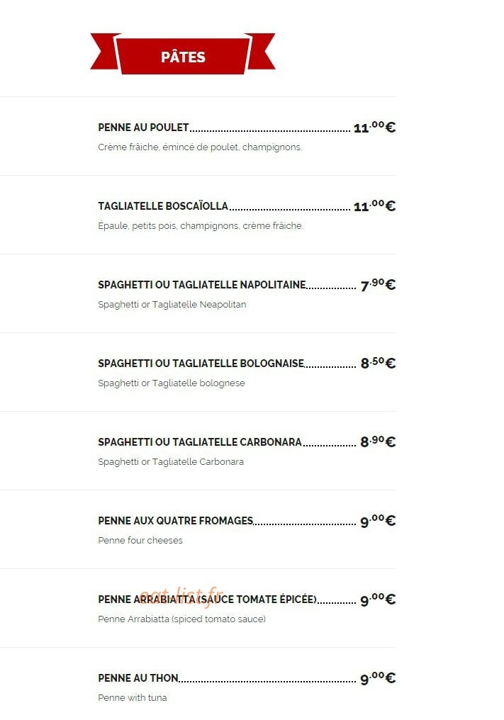 Le Plaza — carte page 11