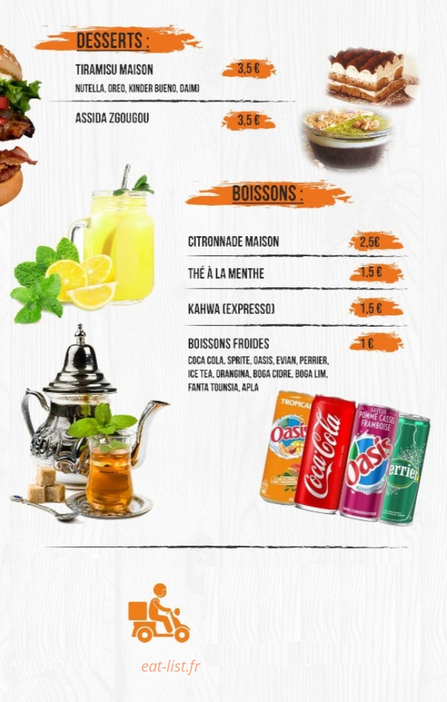 O 619 Fast Food — carte page 4