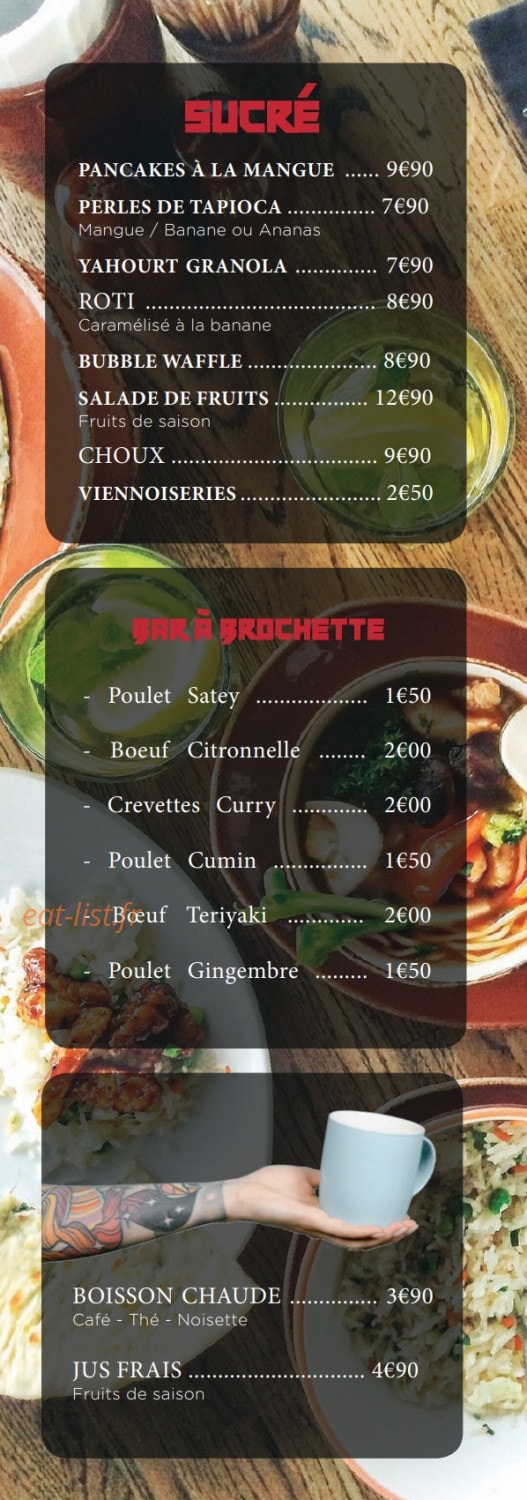 Saon thai food — carte page 11