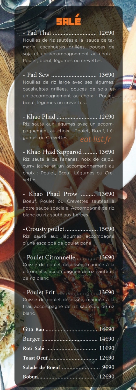 Saon thai food — carte page 12