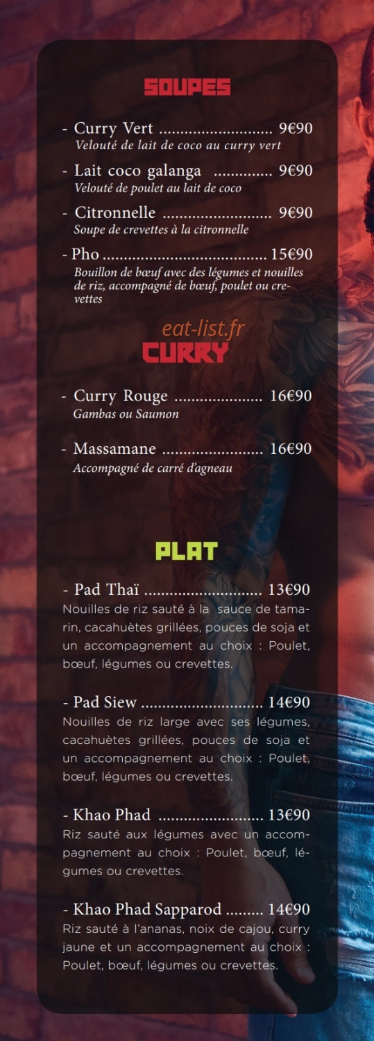 Saon thai food — carte page 7