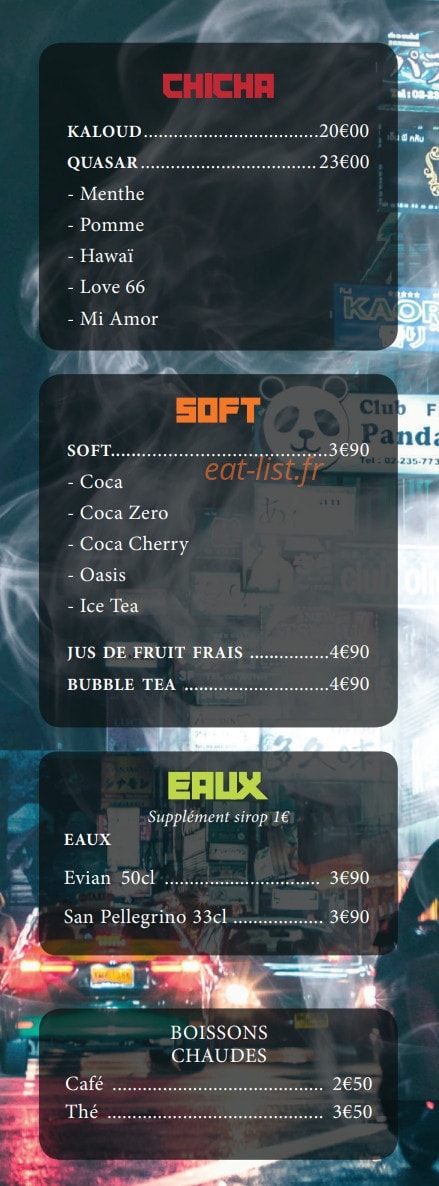Saon thai food — carte page 16