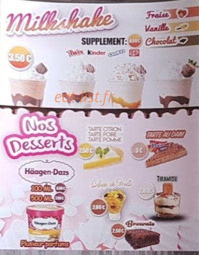 Espace Pizza — carte page 9