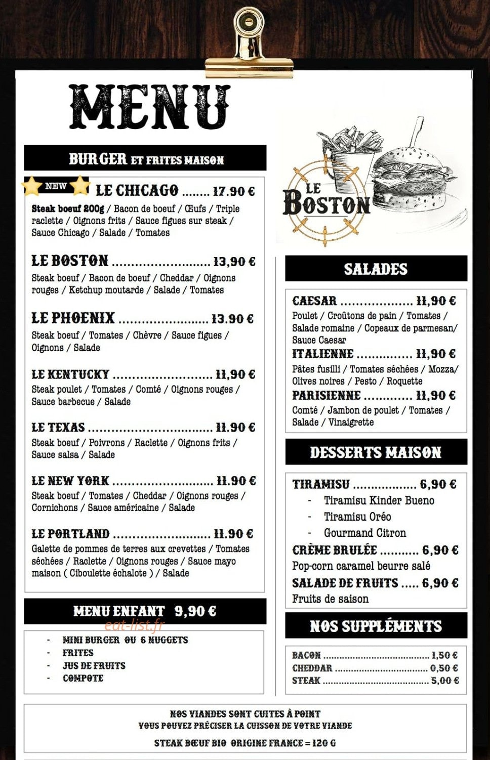 Le Boston — carte page 1