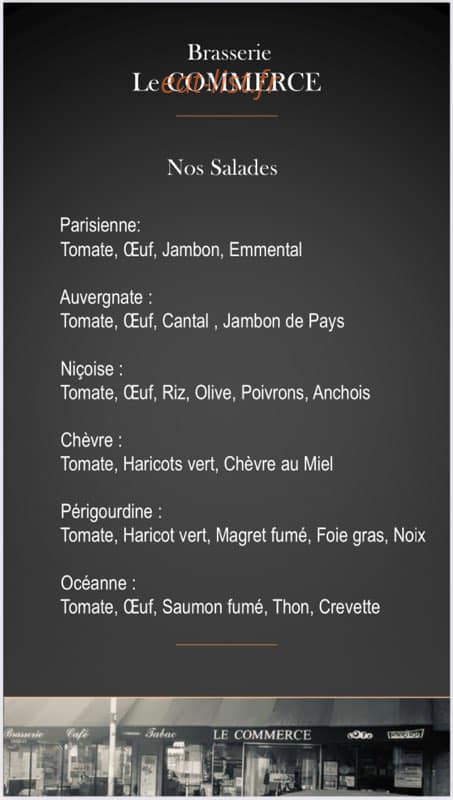 Le Commerce — carte page 3