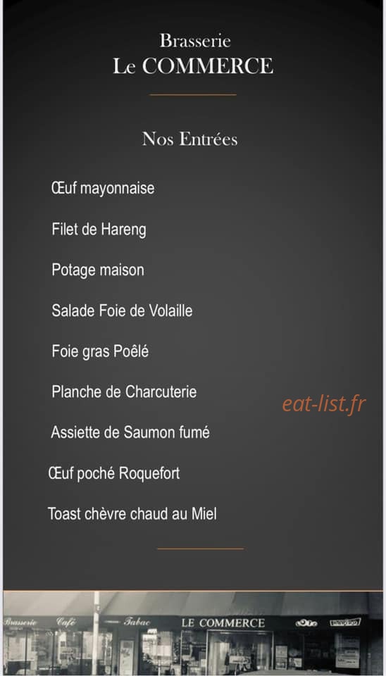 Le Commerce — carte page 1
