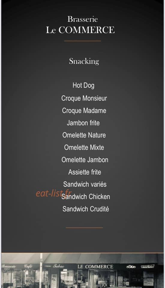 Le Commerce — carte page 2