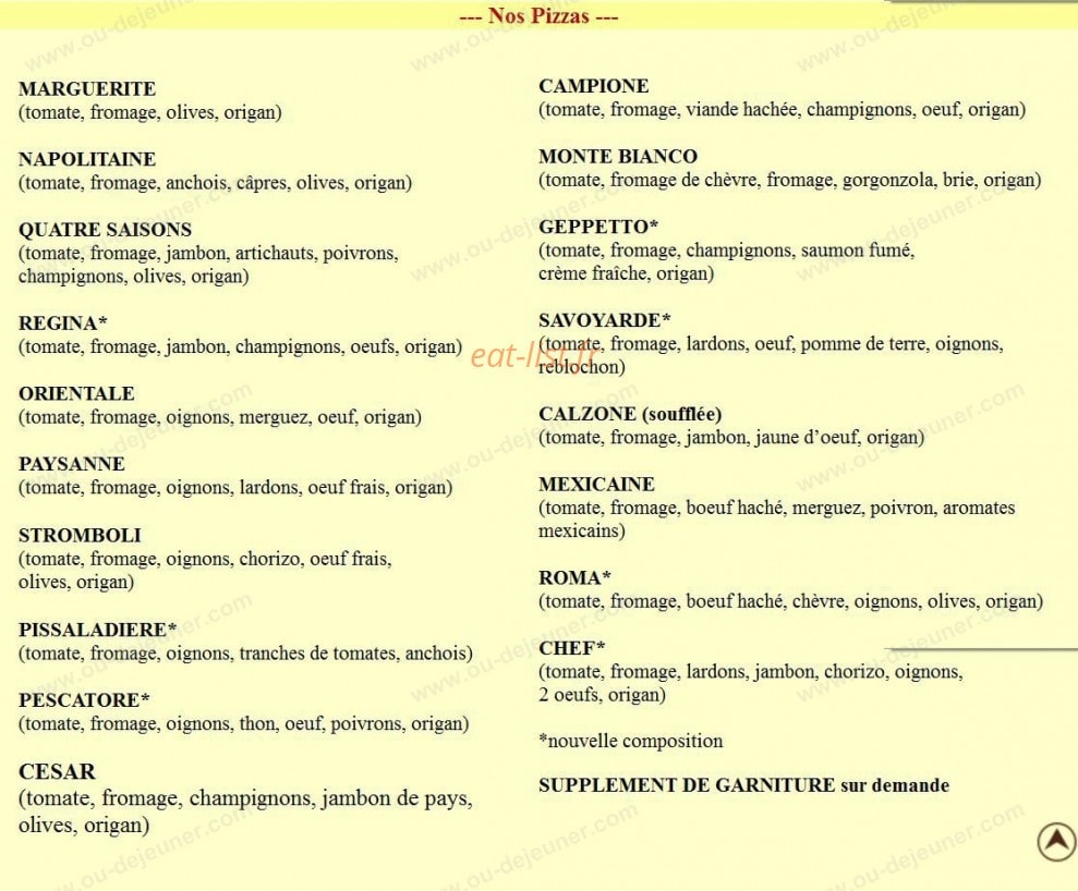 Le Geppetto — carte page 1