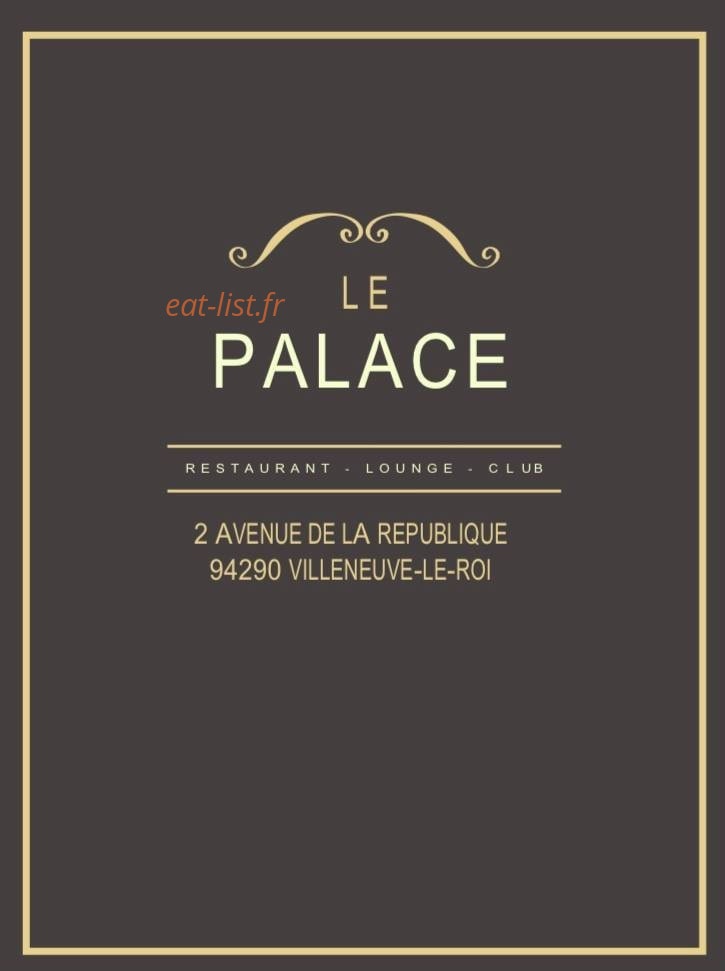 Le Palace — carte page 1