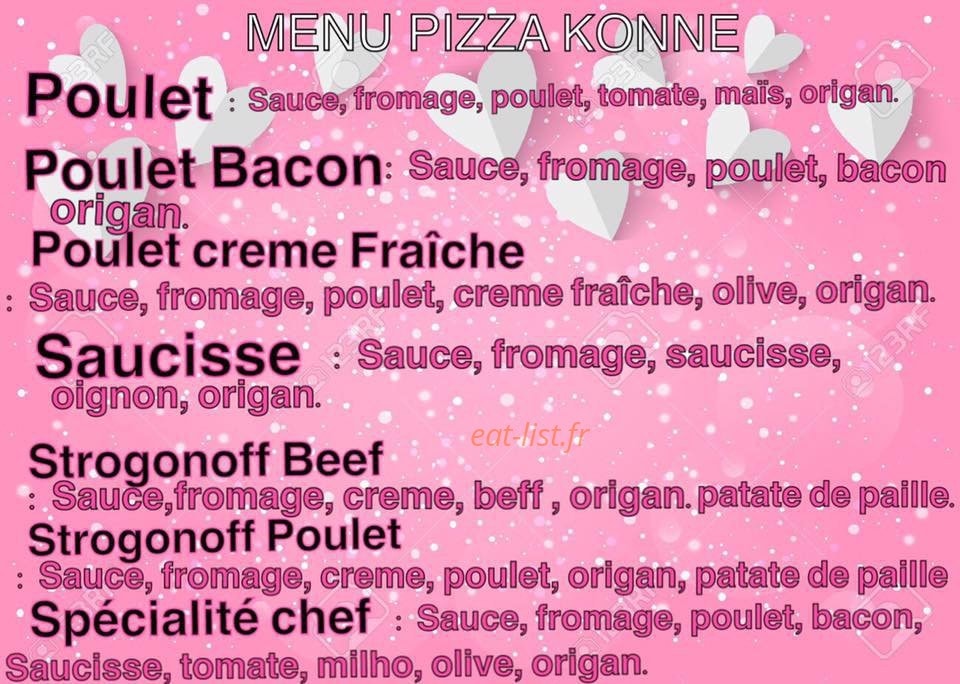 Pizza Konne — carte page 2