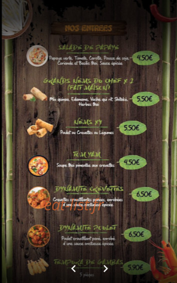 Thai & Co — carte page 2