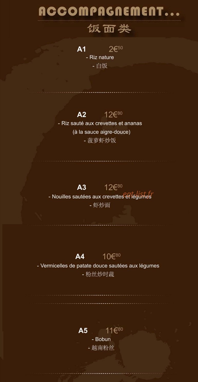 Asie Douceur — carte page 9