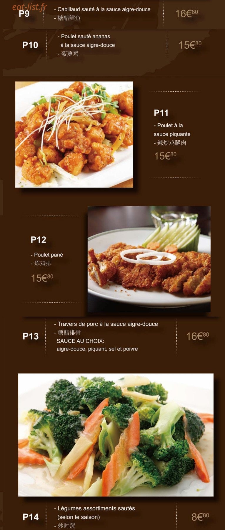 Asie Douceur — carte page 7
