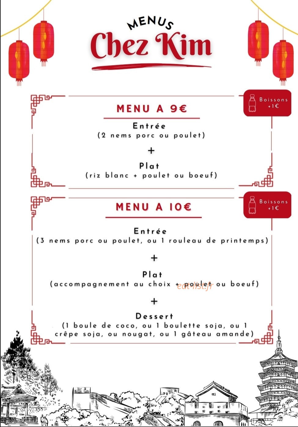 Chez Kim — carte page 4