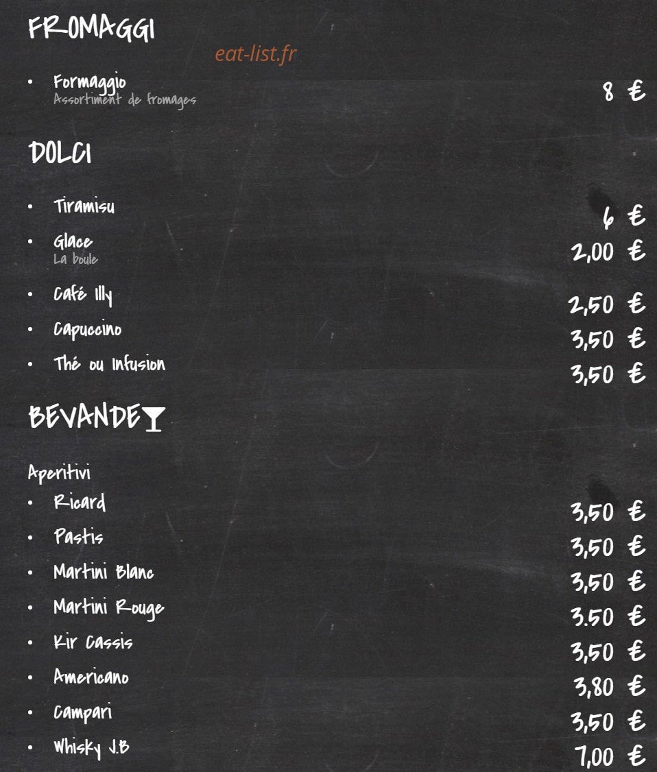 Delices Di Pasta — carte page 4