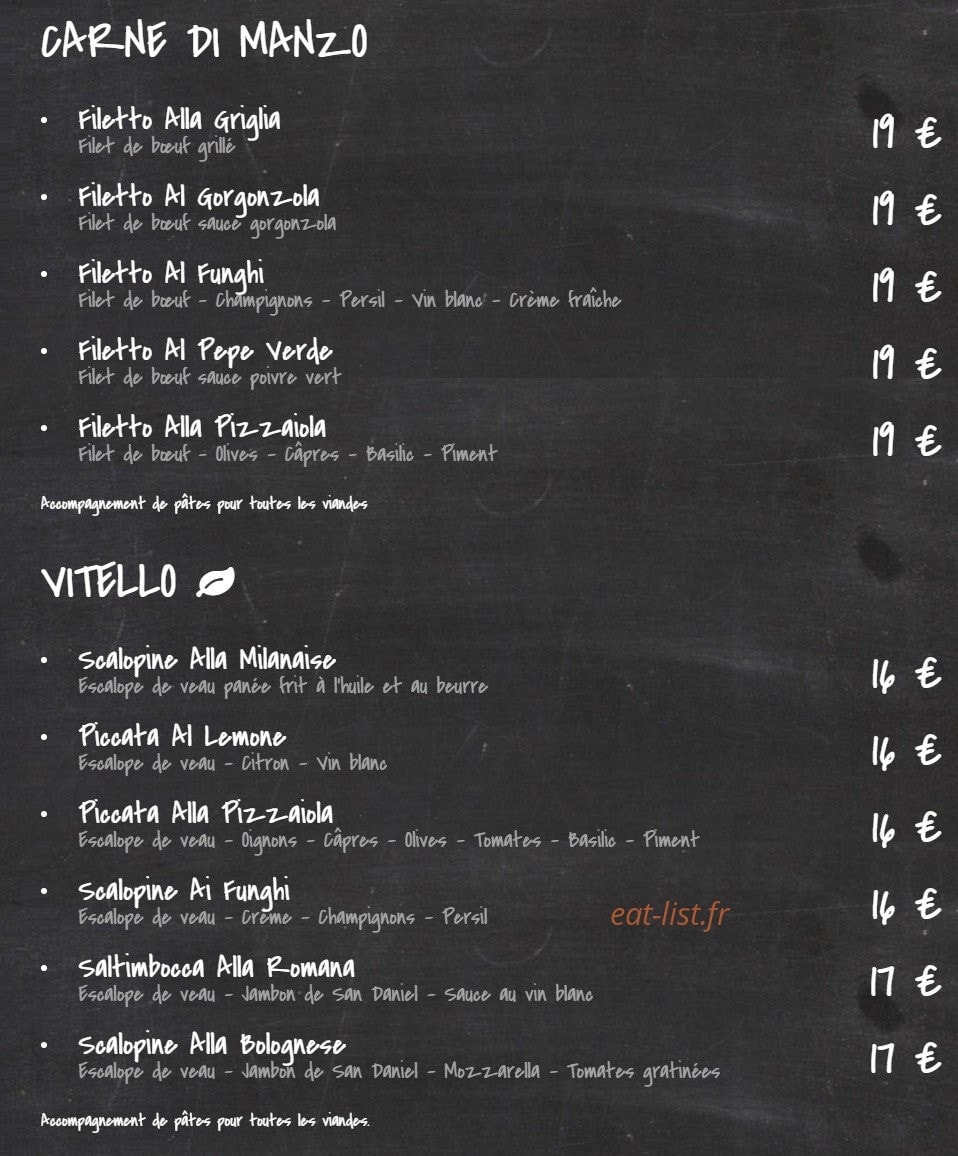 Delices Di Pasta — carte page 3