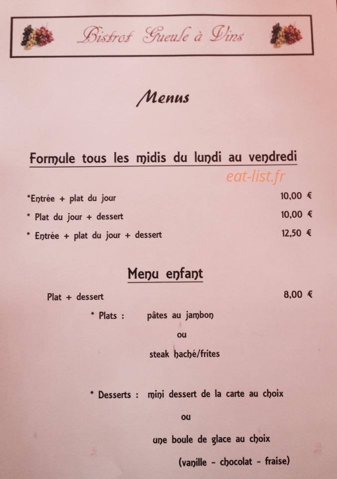 Gueule A Vins — carte page 1