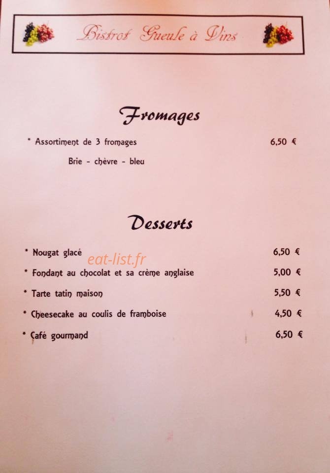 Gueule A Vins — carte page 4