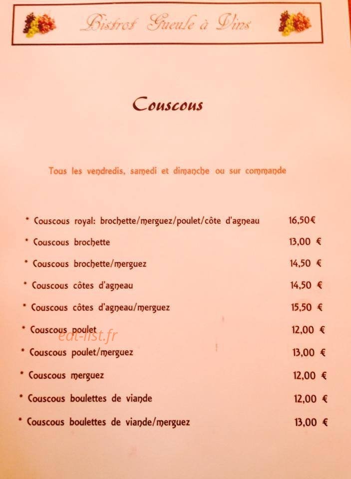 Gueule A Vins — carte page 5