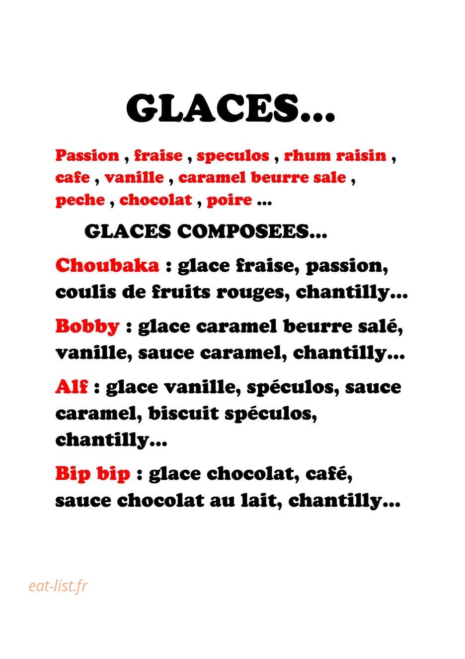 La Cantine — carte page 4