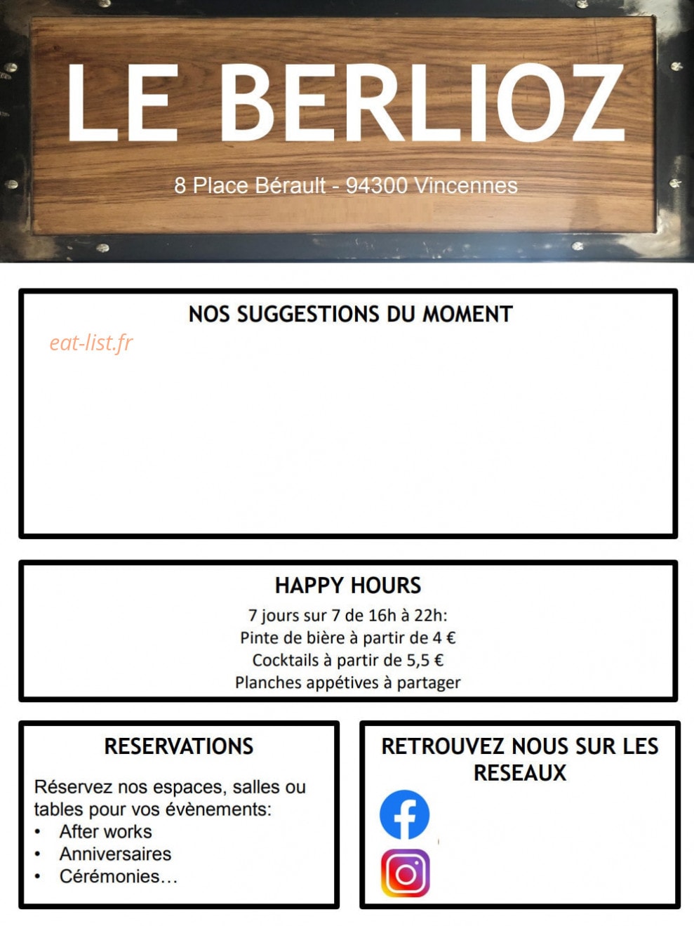 Le Berlioz — carte page 1