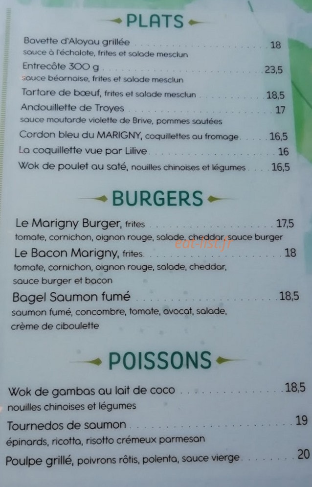 Le Marigny — carte page 2