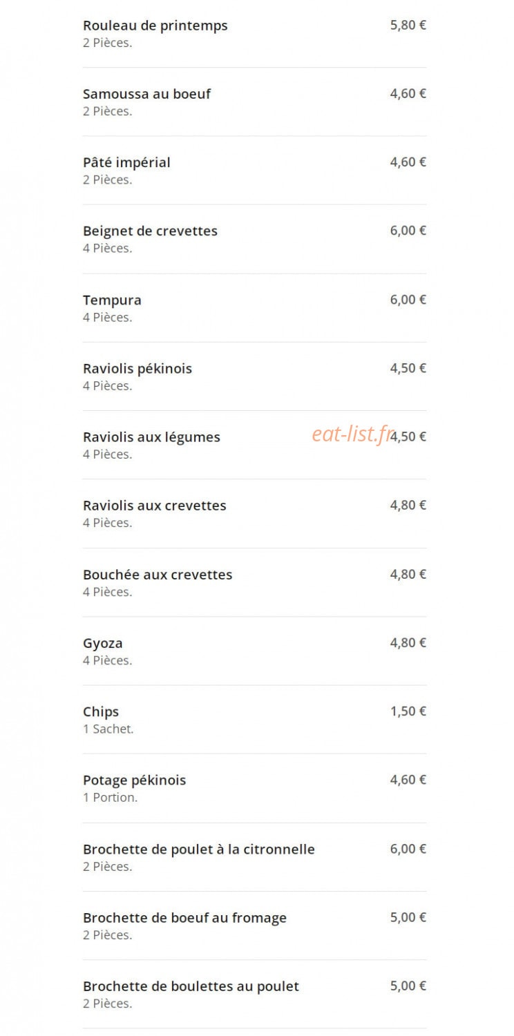Le Petit Gourmet — carte page 4