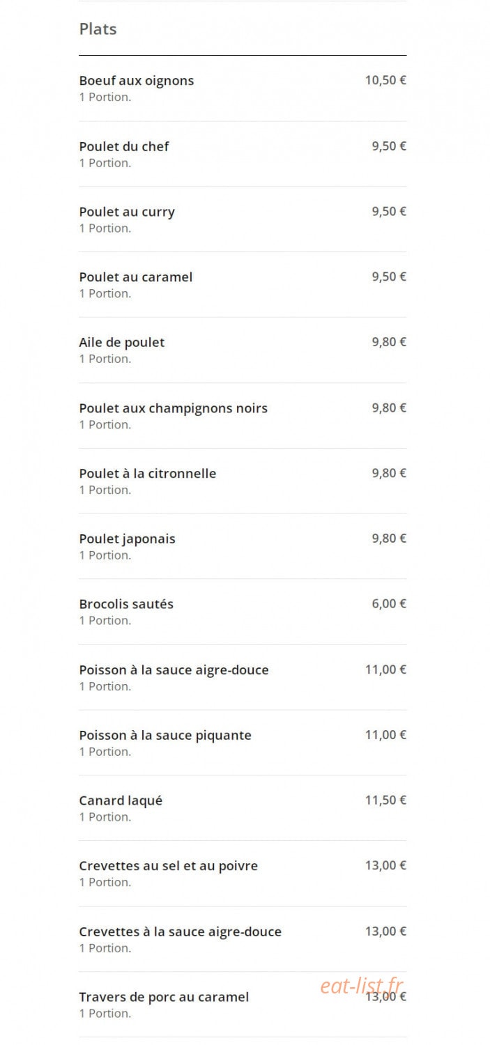 Le Petit Gourmet — carte page 2