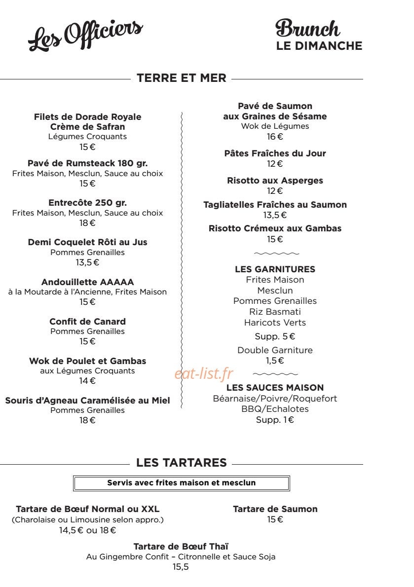 Les Officiers — carte page 3