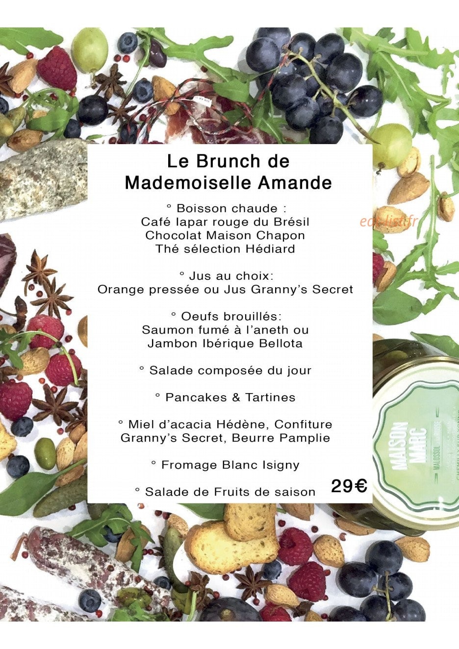 Mademoiselle Amande — carte page 1