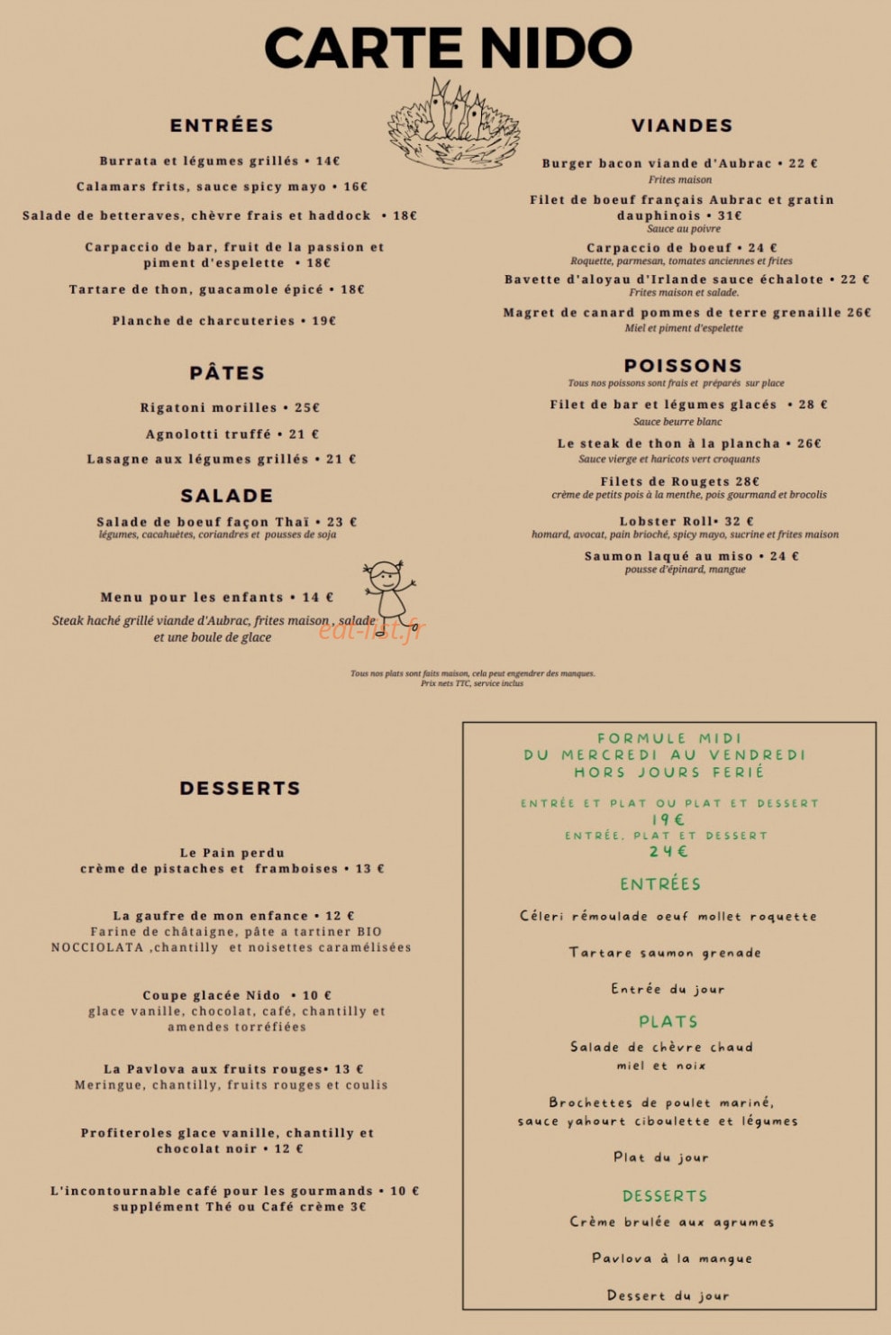Nido — carte page 1