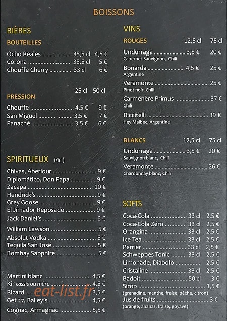 Quesa Loca — carte page 4