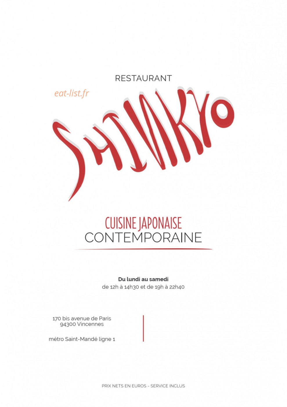 Shinkyo — carte page 1