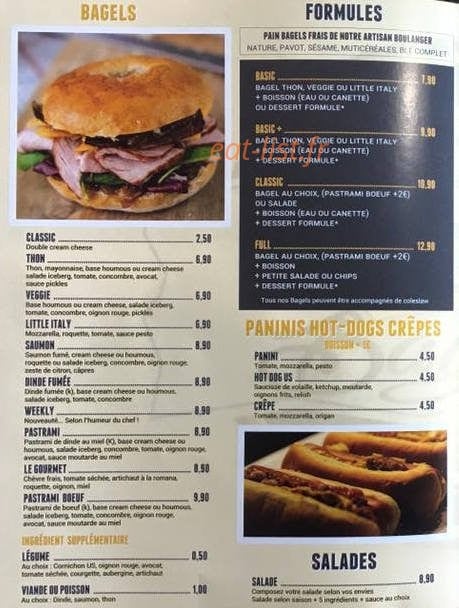 Sunny's bagels — carte page 2