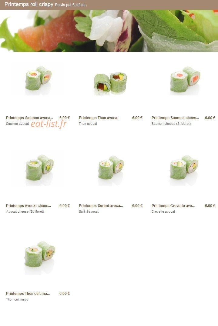 Sushi Chateau — carte page 7